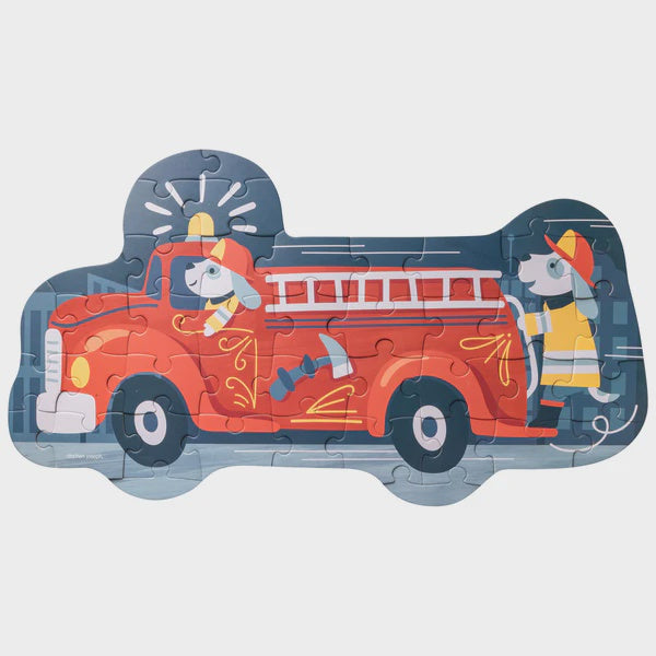 Shaped Jigsaw Puzzle- Fire Truck