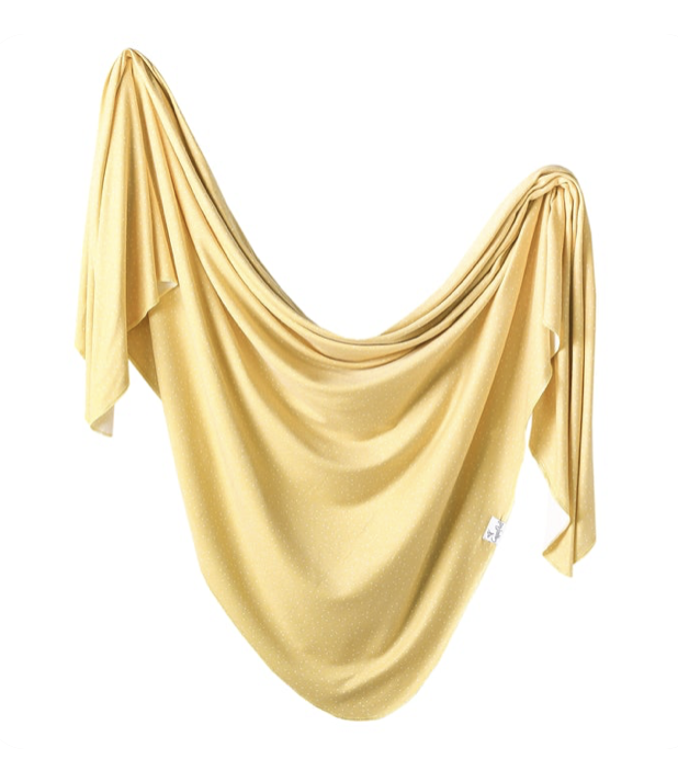 Copper Pearl Marigold Swaddle Blanket