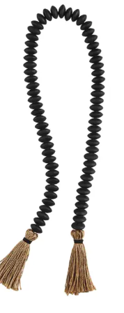 Black Decor Beads w/ Tassel