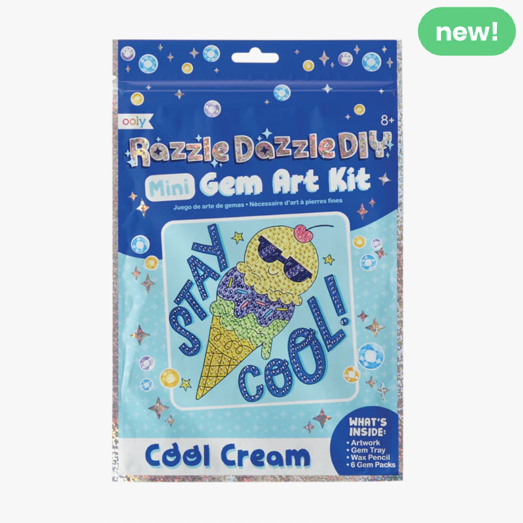 Mini Razzle Dazzle Gem Art Kit- Cool Ice Cream