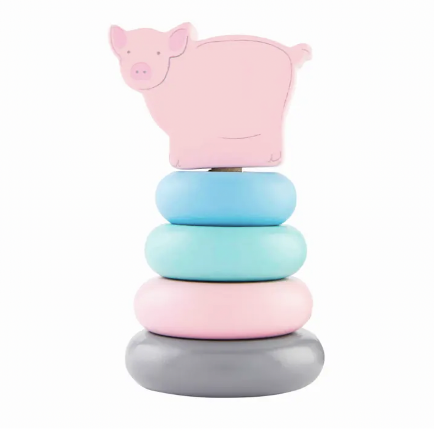 Pig Farm Wood Stacking Toy