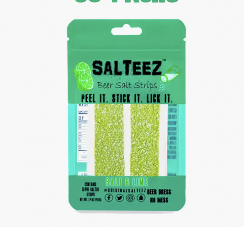 Salteez Beer Salt Strips- Salt and Lime