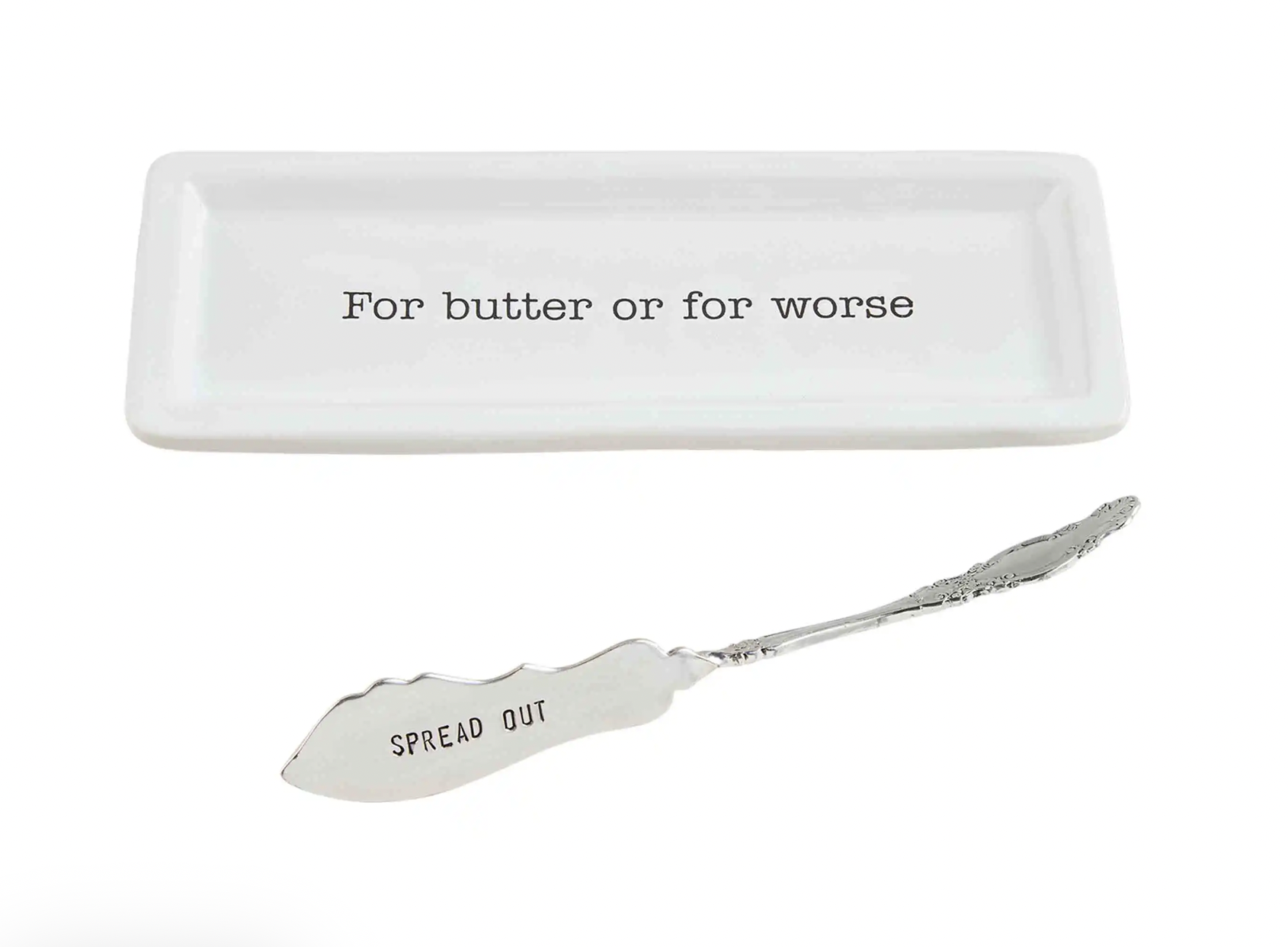 Butter Dish and Spreader Set