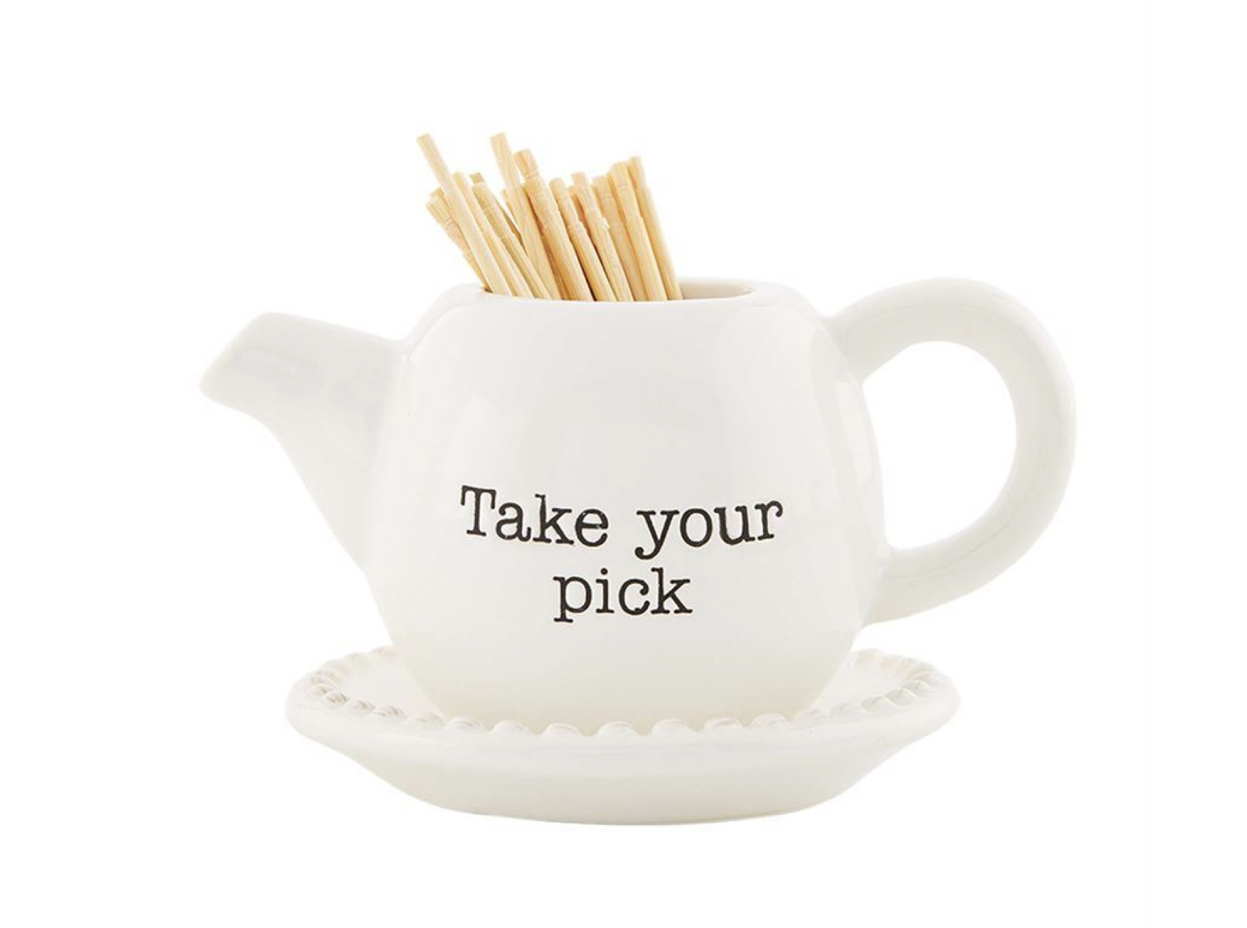 Take your Pick Teapot Toothpick Holder