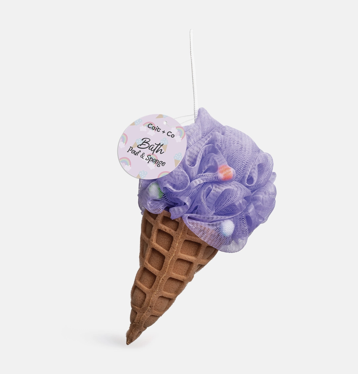 Ice Cream Forever Young Bath Pouf & Sponge-Purple