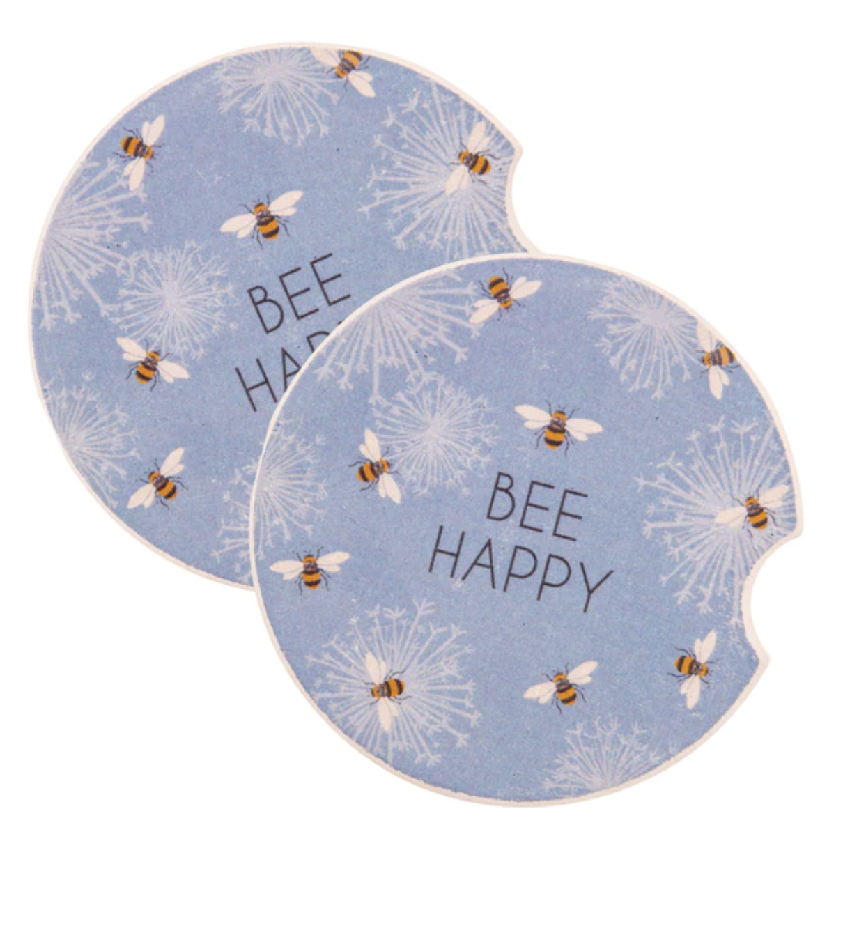 "Bee Happy" Car Coasters