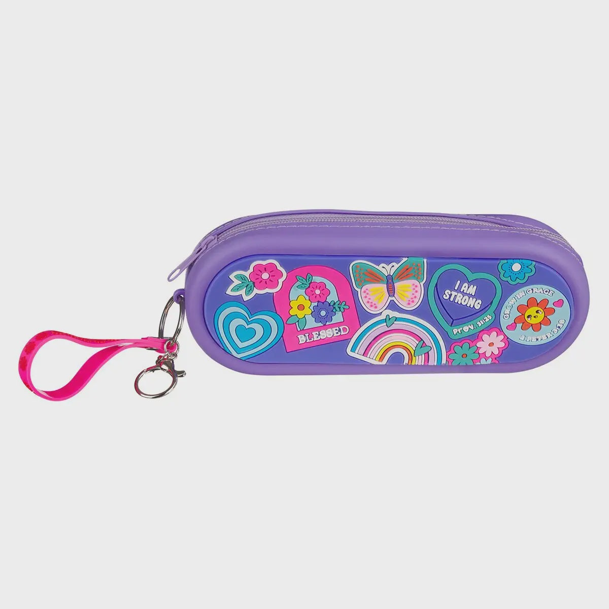I Am Strong Purple Pencil Bag