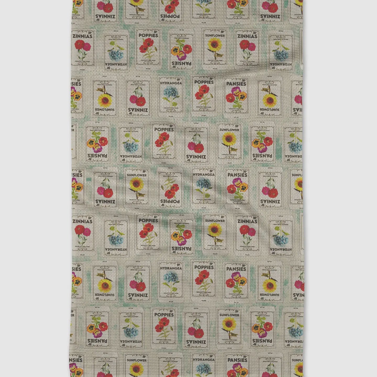 Flower Sead Packs Kitchen Tea Towel