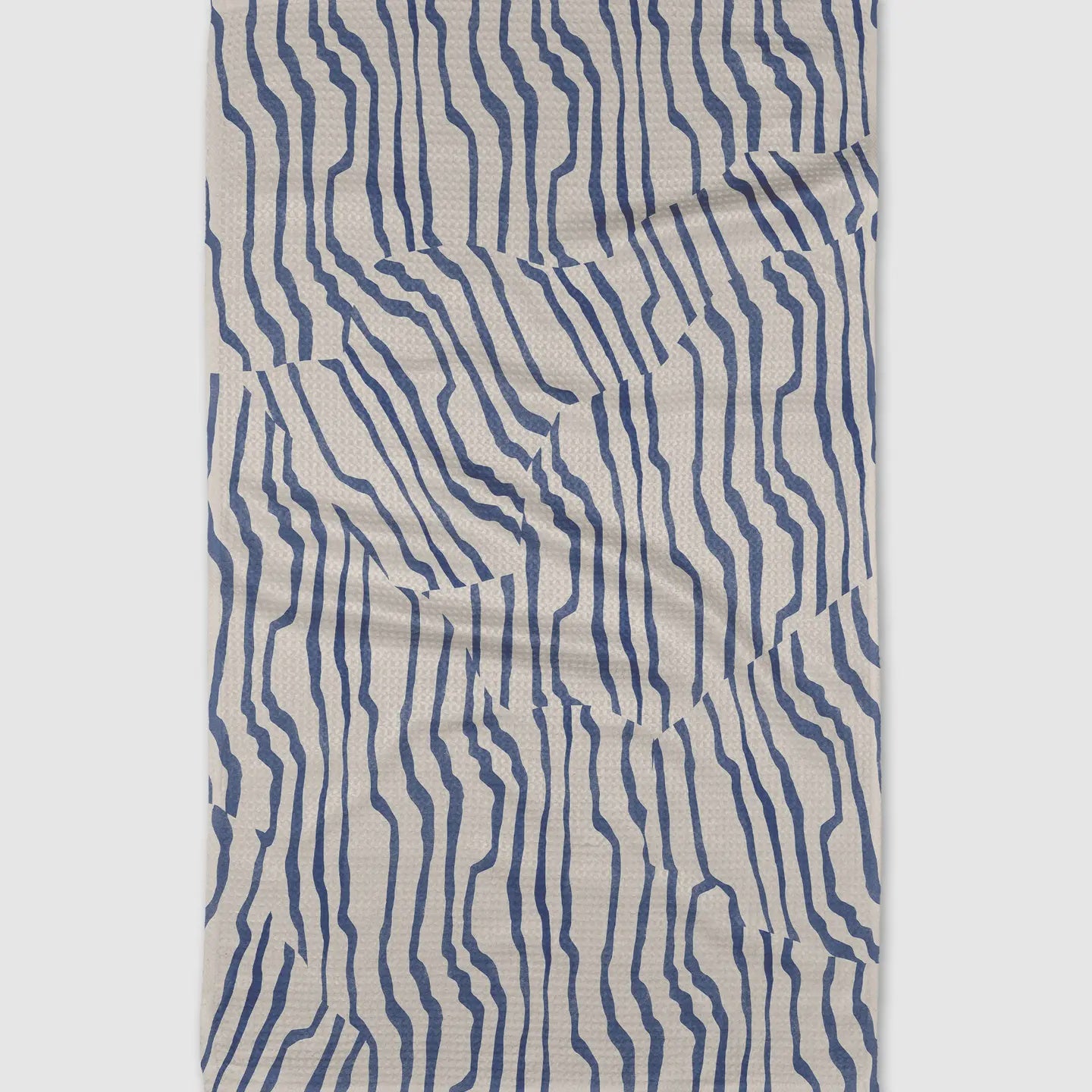 Stripe Funk Grounds Blue Tea Towel