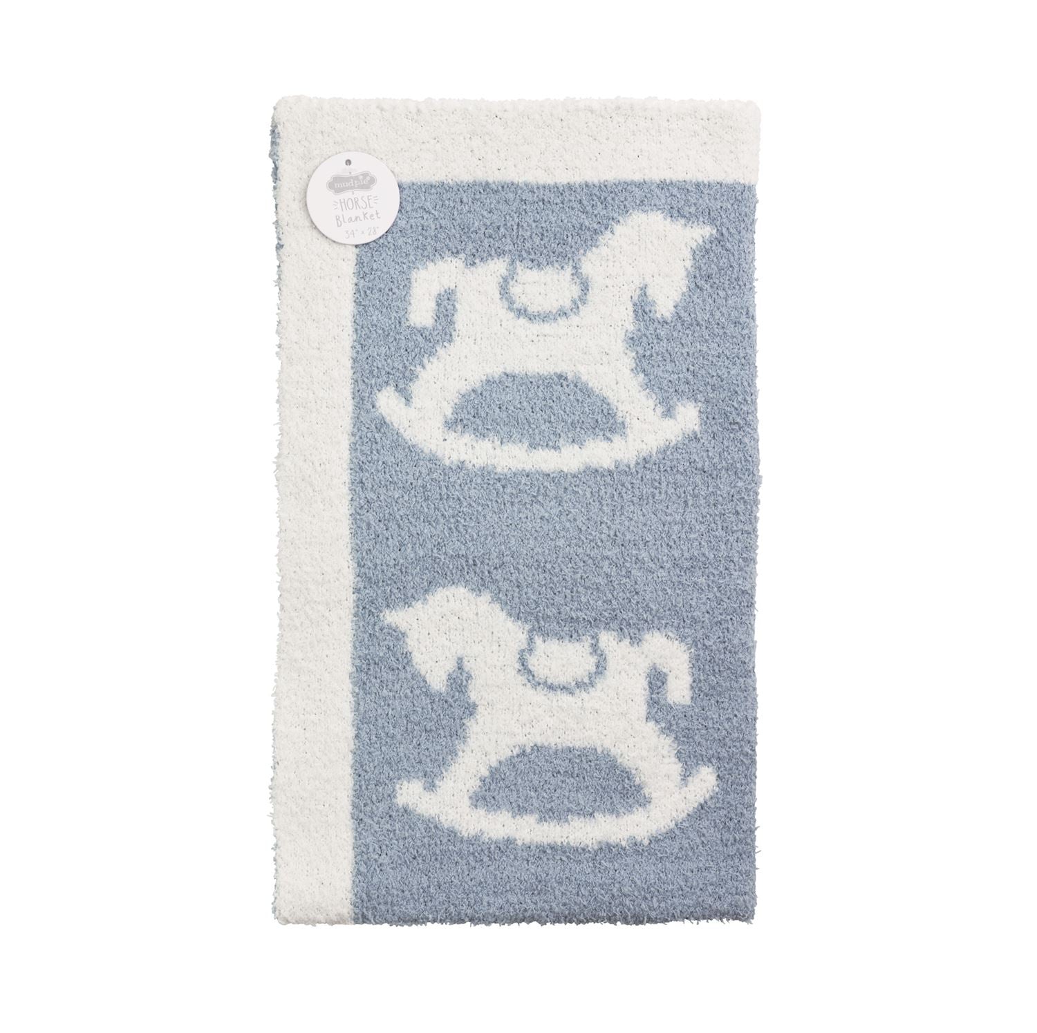 Rocking Horse Chenille Blanket