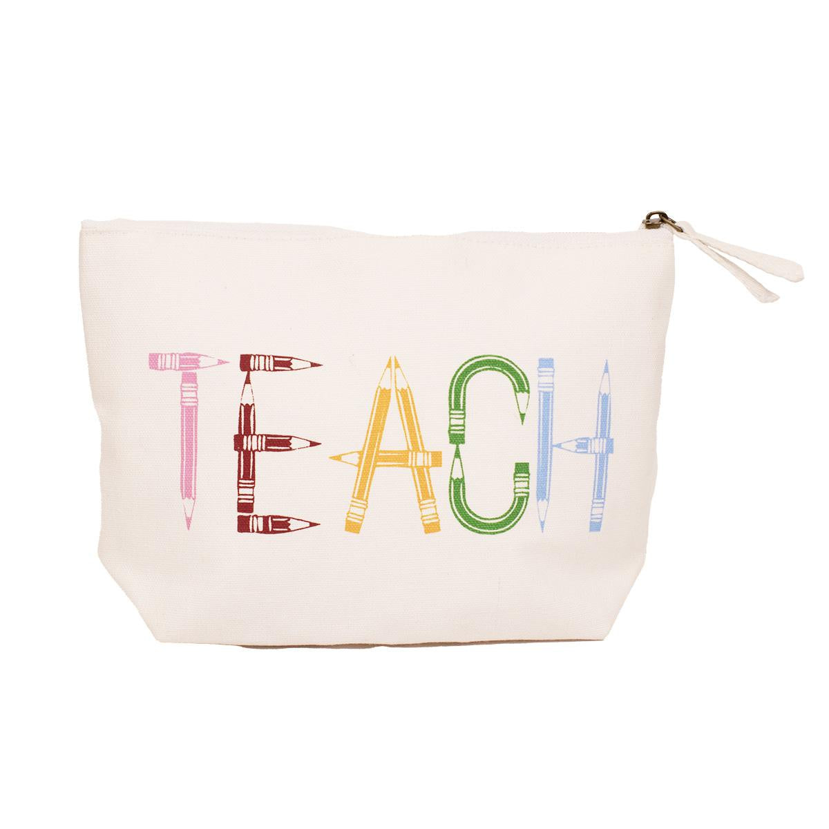 Teach Cosmetic Bag White Multi