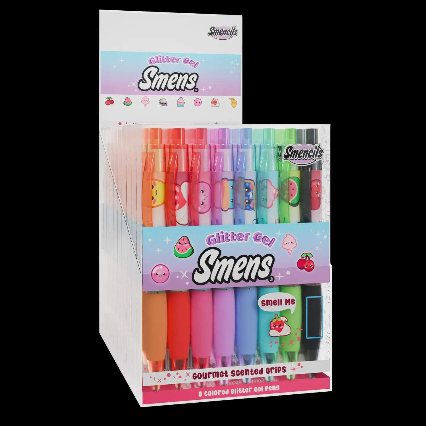 Smens Tri Color Scented Pens 8pk