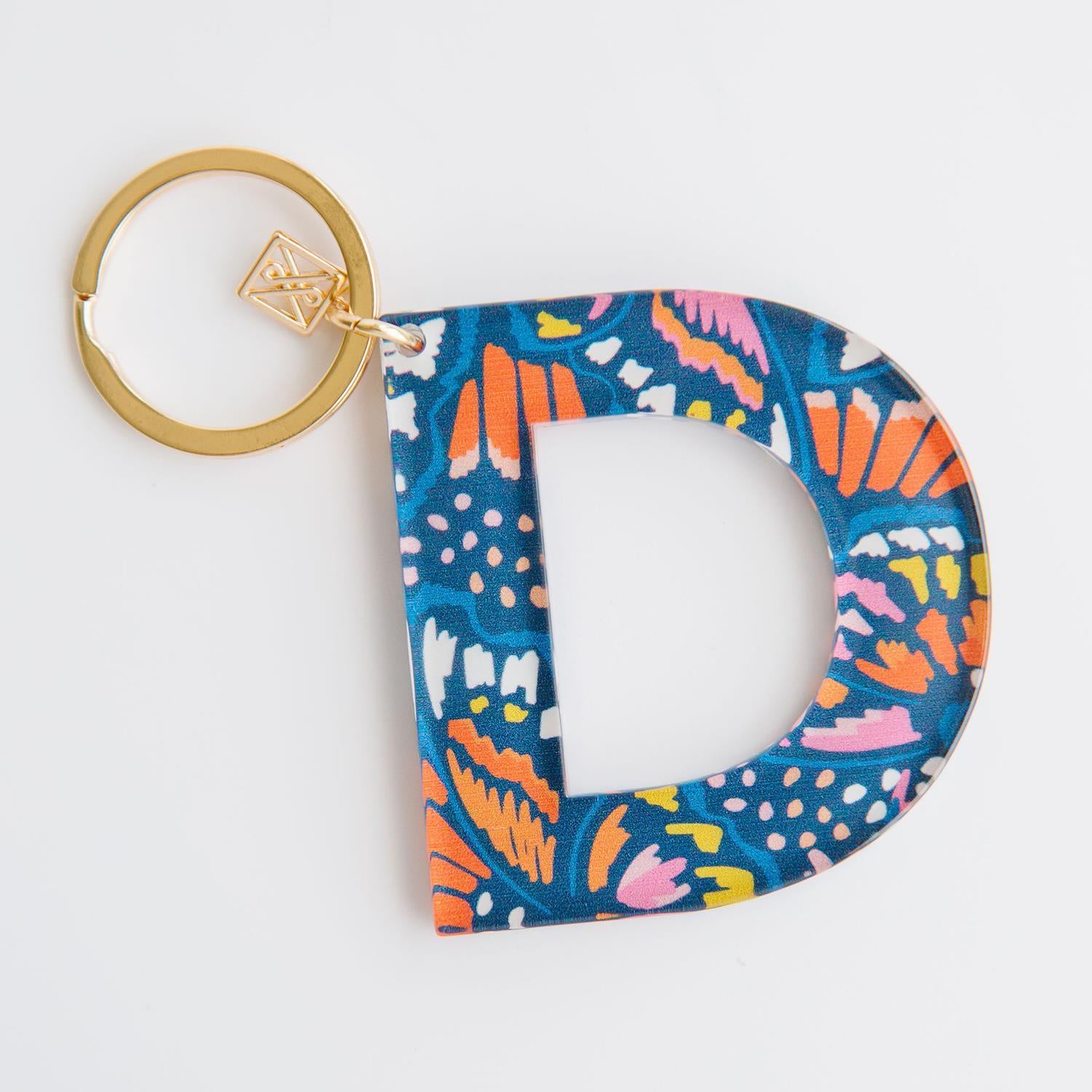 Mary Square Blue Keychain D