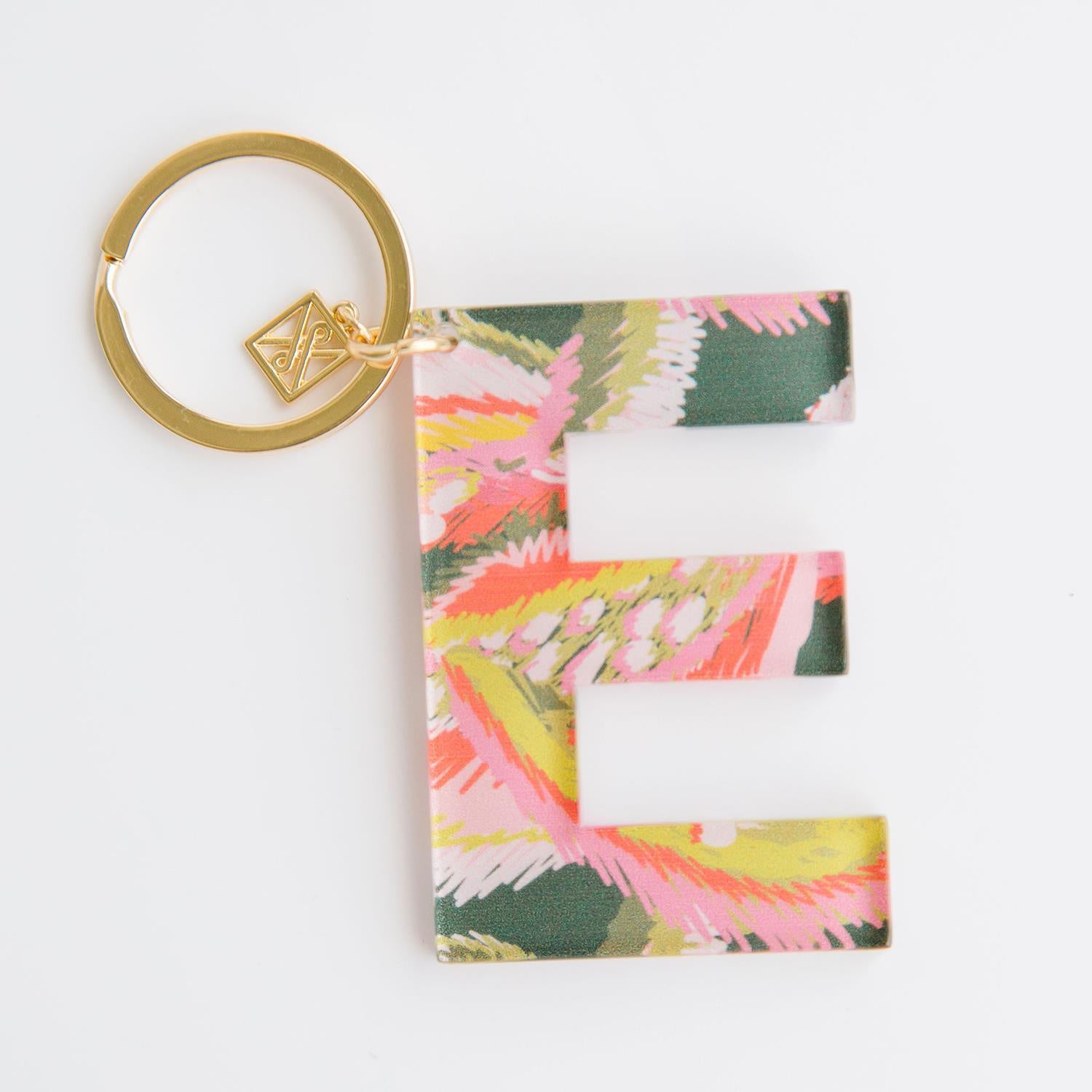 Mary Square Green Keychain E
