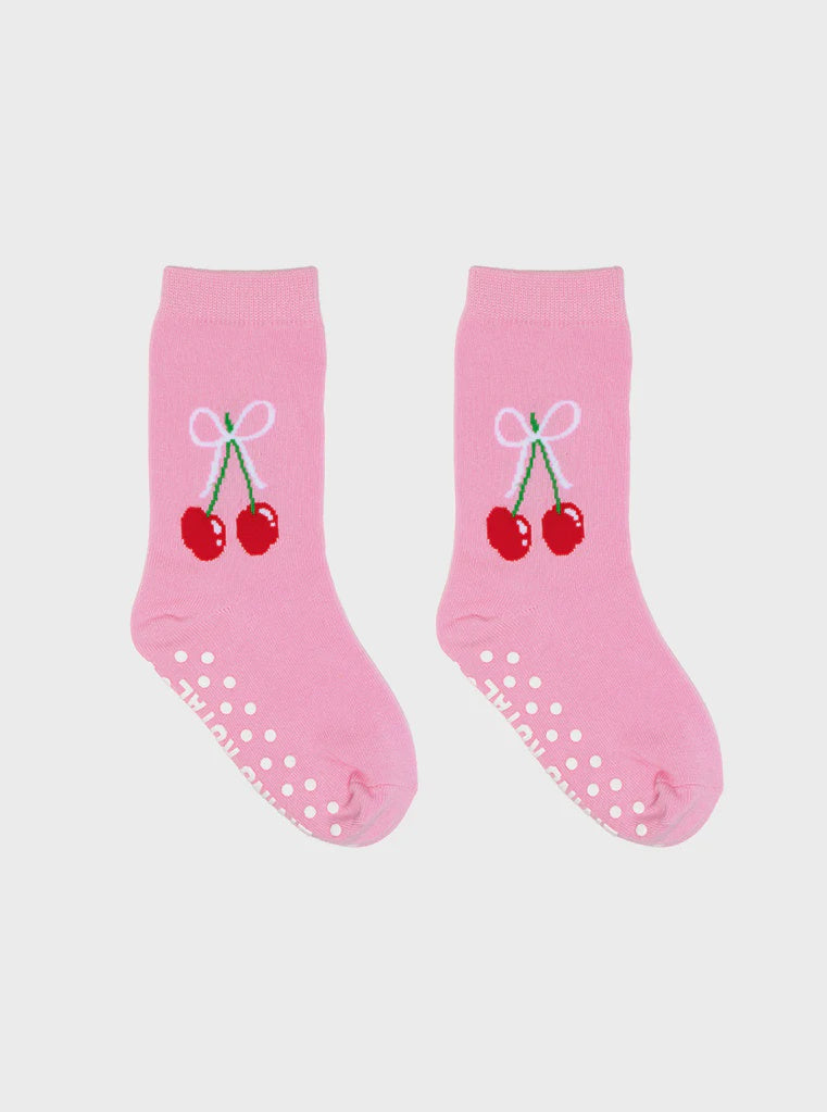 Kids 3D Socks Cherry