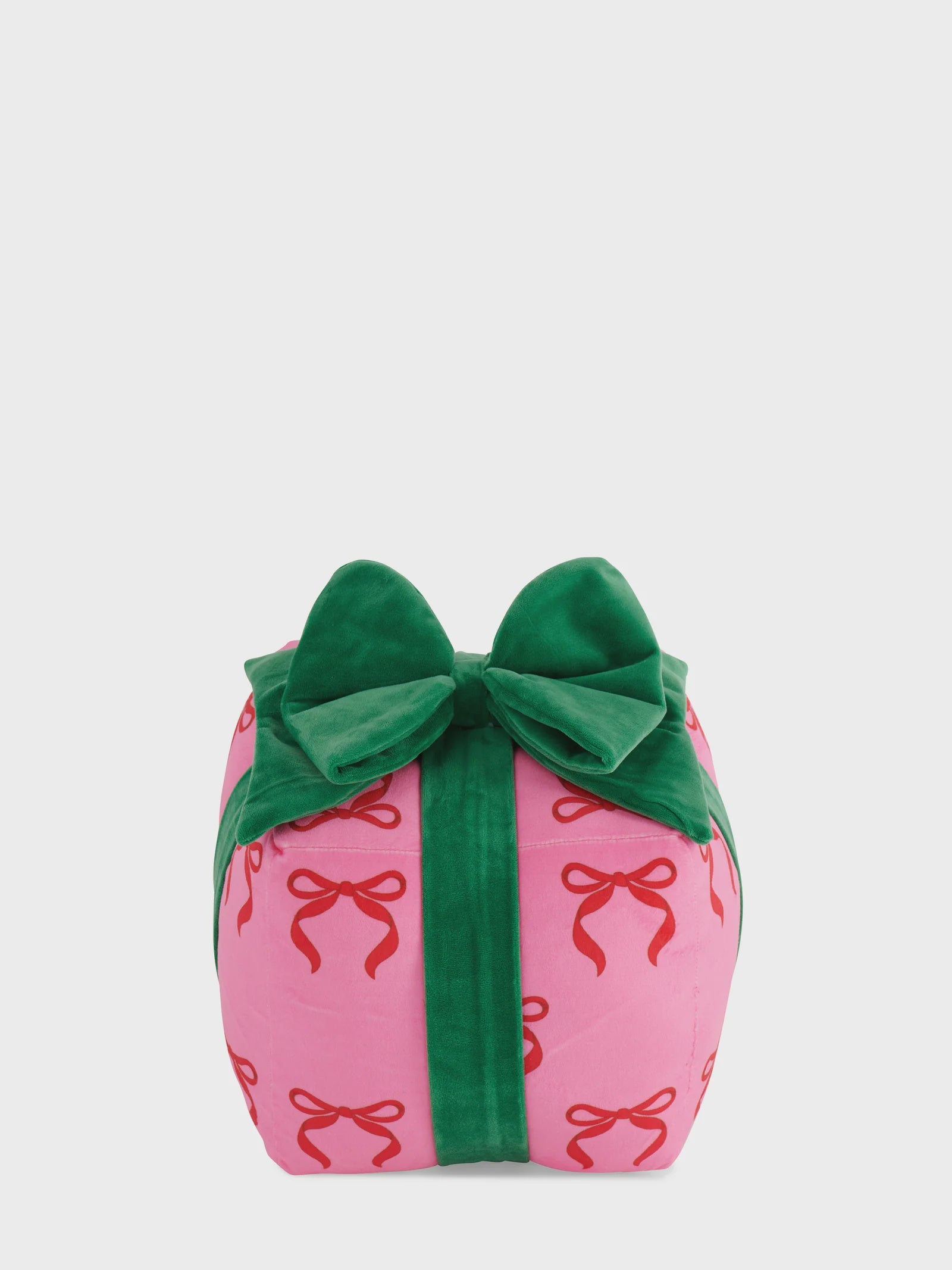 Bow Gift Box Pink Pillow Medium