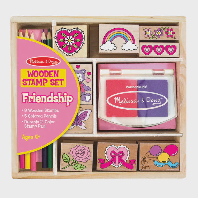 Melissa & Doug Wooden Friendship Stamp Set