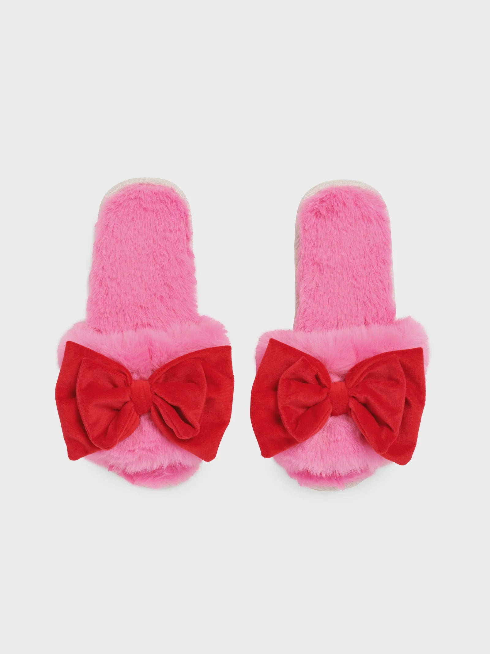 Pink & Red Noelle Slippers