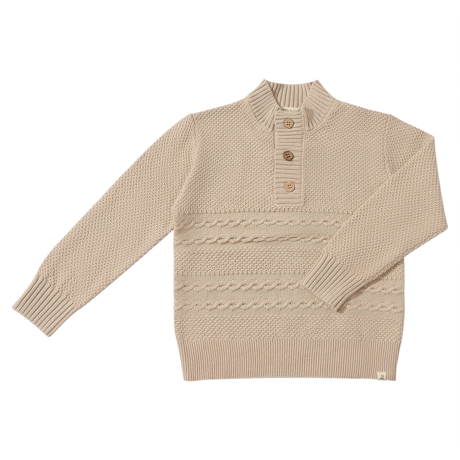 Beige Cable Sweater