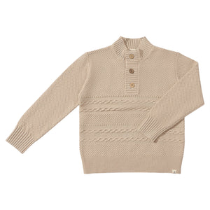 Beige Cable Sweater