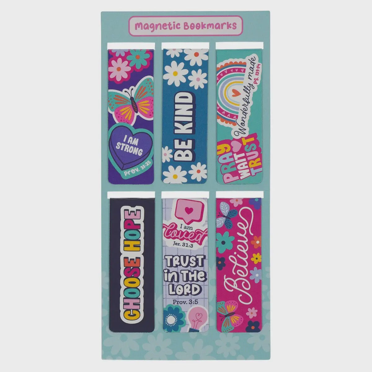 I Am Strong Magnetic Bookmark Set