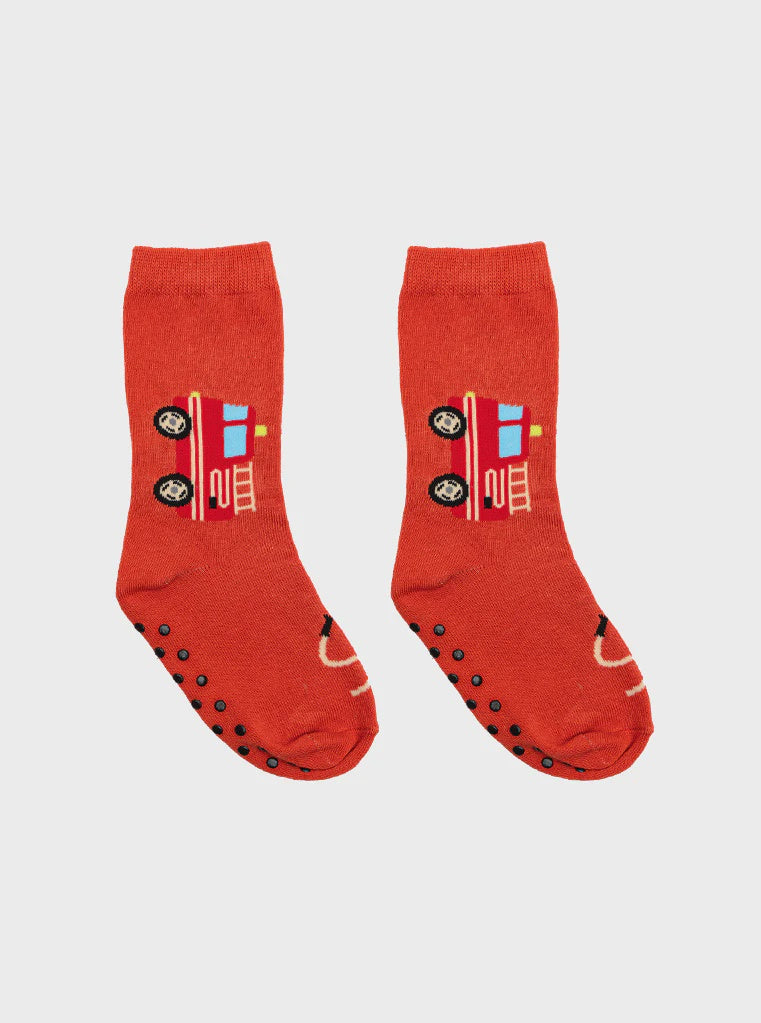 Kids 3D Socks Fire Truck