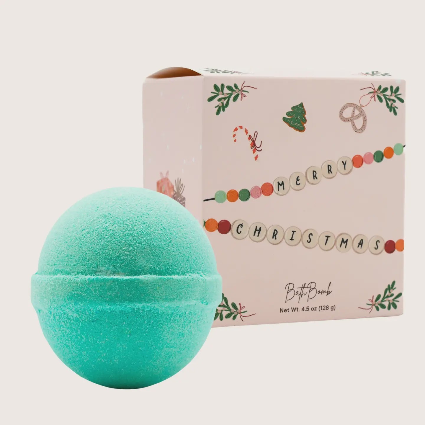 Christmas Garland Bath Bomb Friendship Bracelet Design
