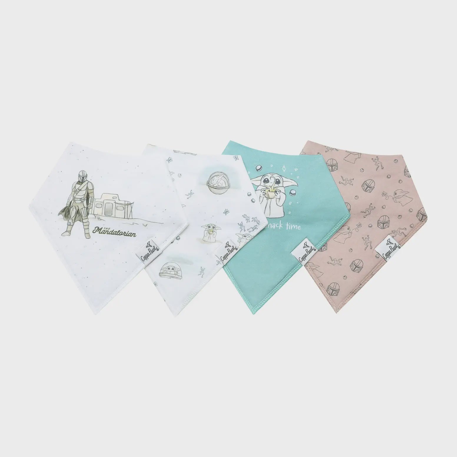 Star Wars Grogu Bandana Bib Set Copper Pearl