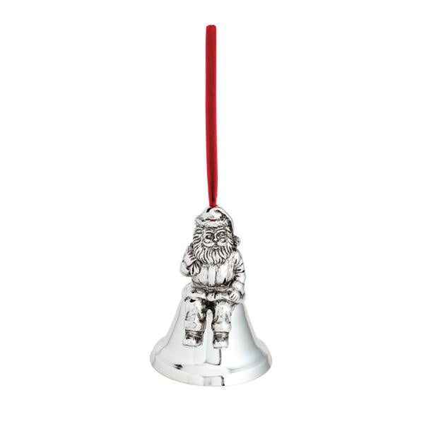 Shiny Metal Santa Bell