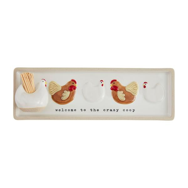 Chicken Tray & Toothpick Set