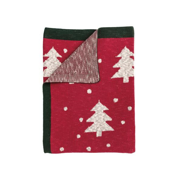 Christmas Tree Knit Throw Blanket