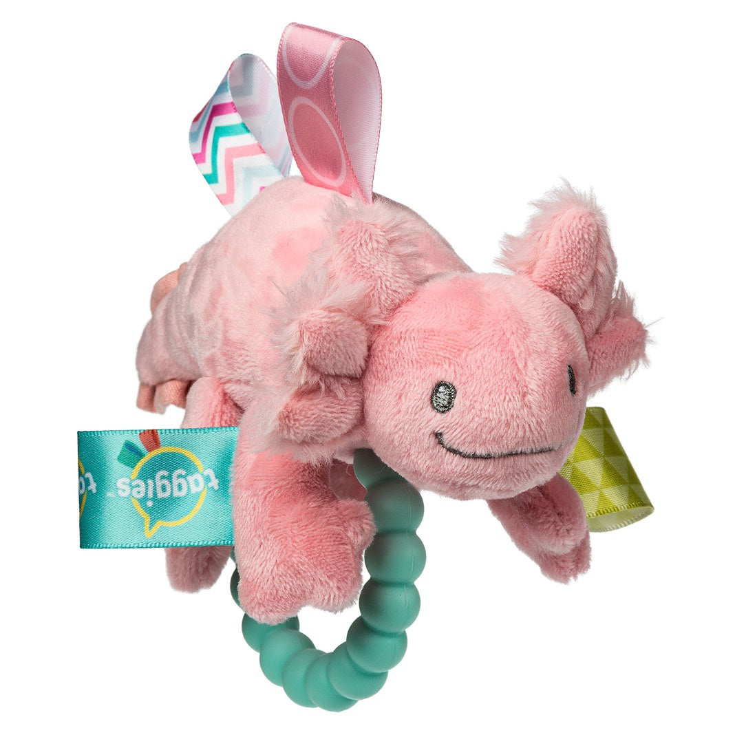 Taggies Lizzy Axoloti Teether Rattle Pink