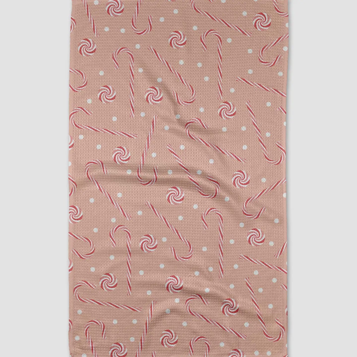 Geometry Kitchen Tea Towel-Pink Peppermint