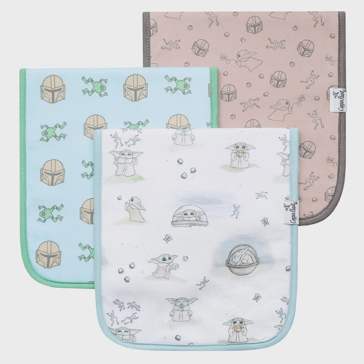 Star Wars Grogu Burp Cloth Copper Pearl