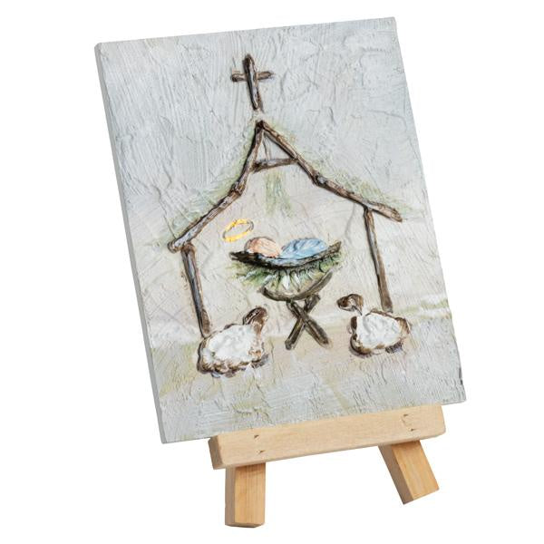 Manger Farmhouse Art Plaque