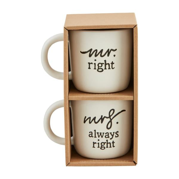 Mr.Right & Mrs. Always Right Mug Set