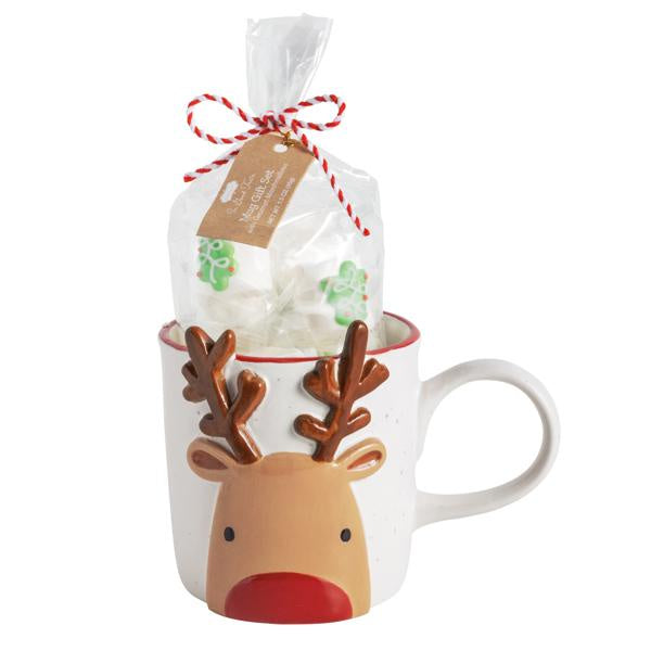 Reindeer Mug & Marshmallow Set