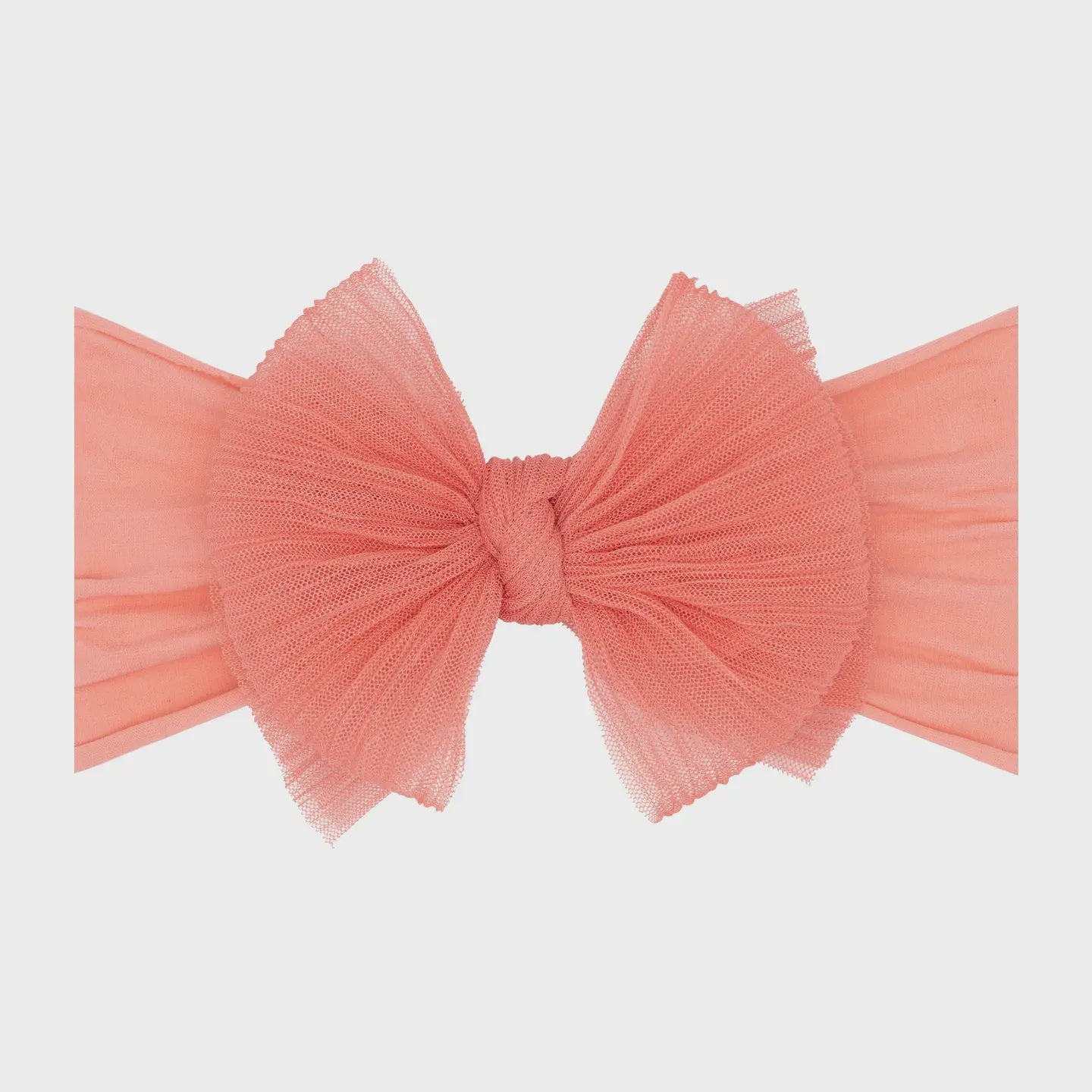 Tulle Baby Fab- Pleated Coral