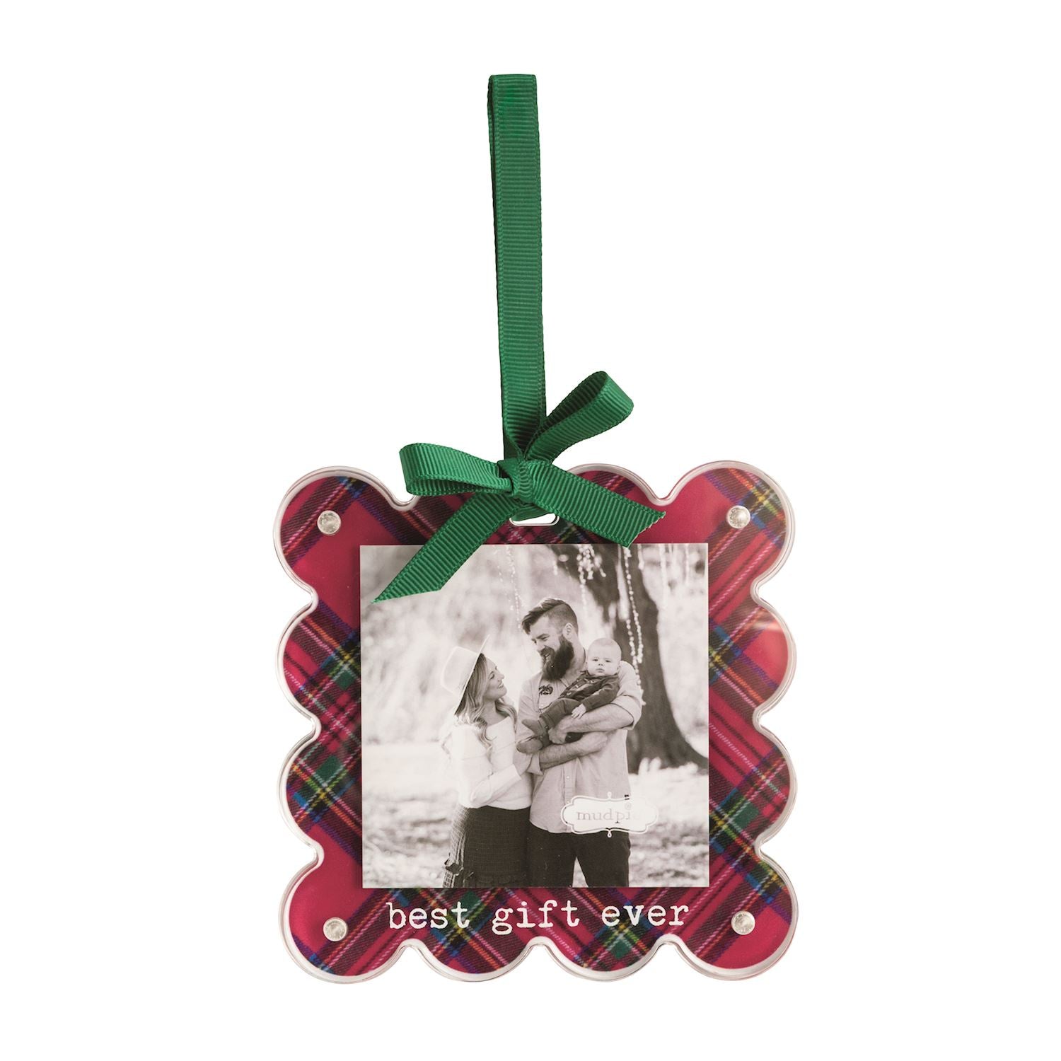 Best Gift Ever Tartan Photo Ornament