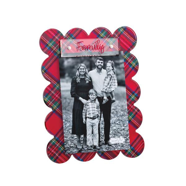 Family Scallop Tartan Frame