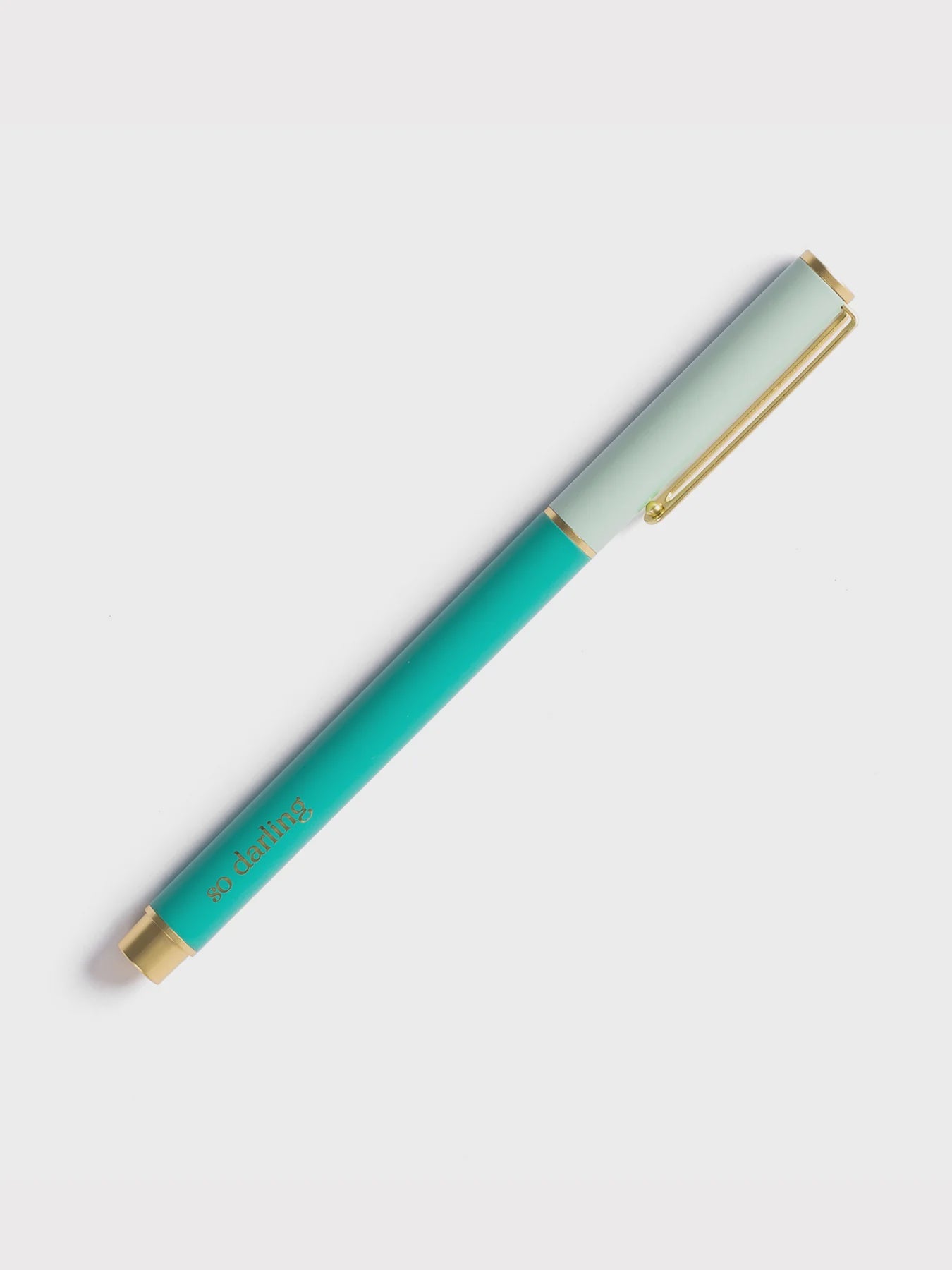 Mary Square So Darling Colorblock Pen Teal