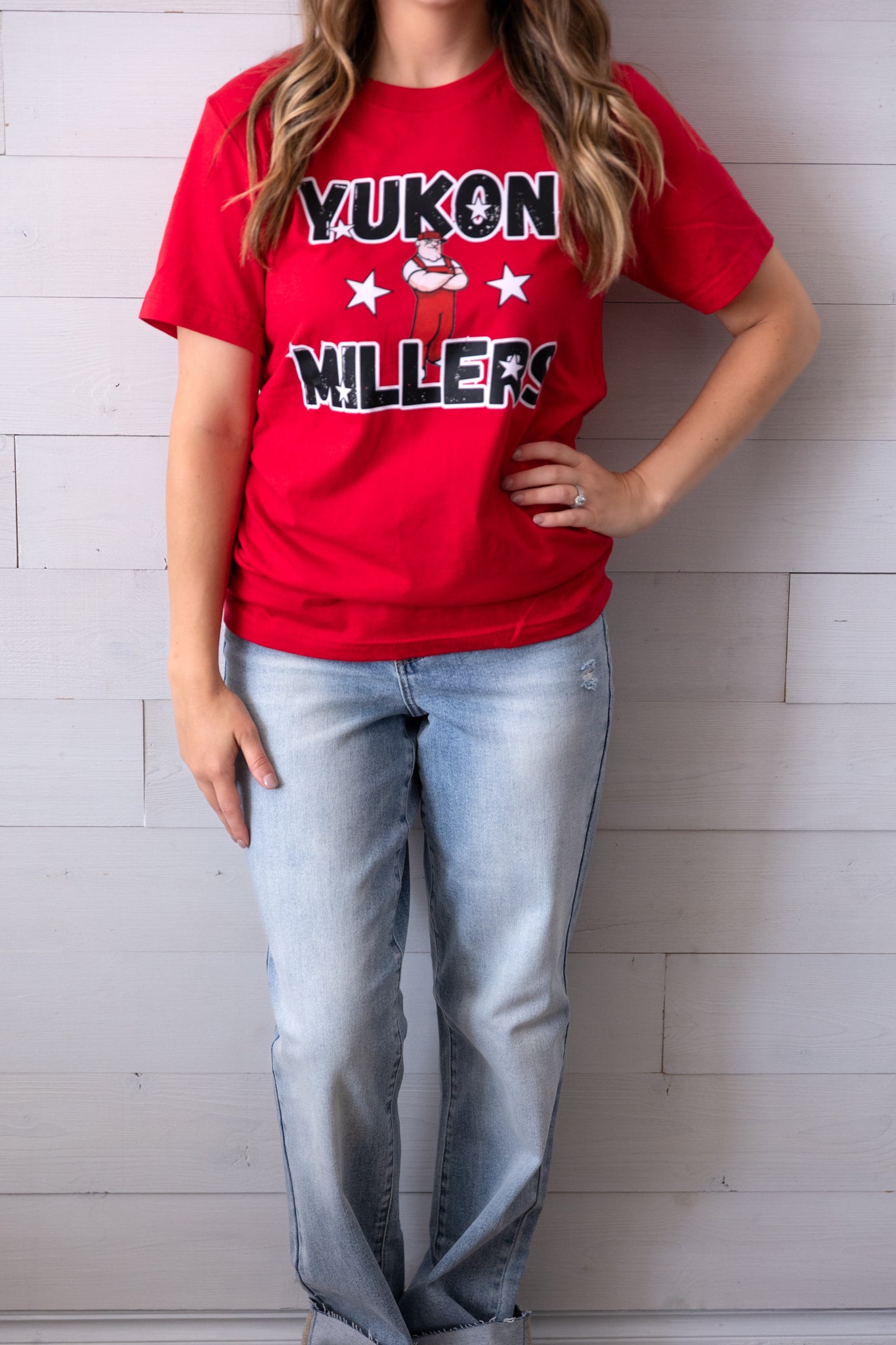 Adult Star Yukon Miller Graphic Tee Red
