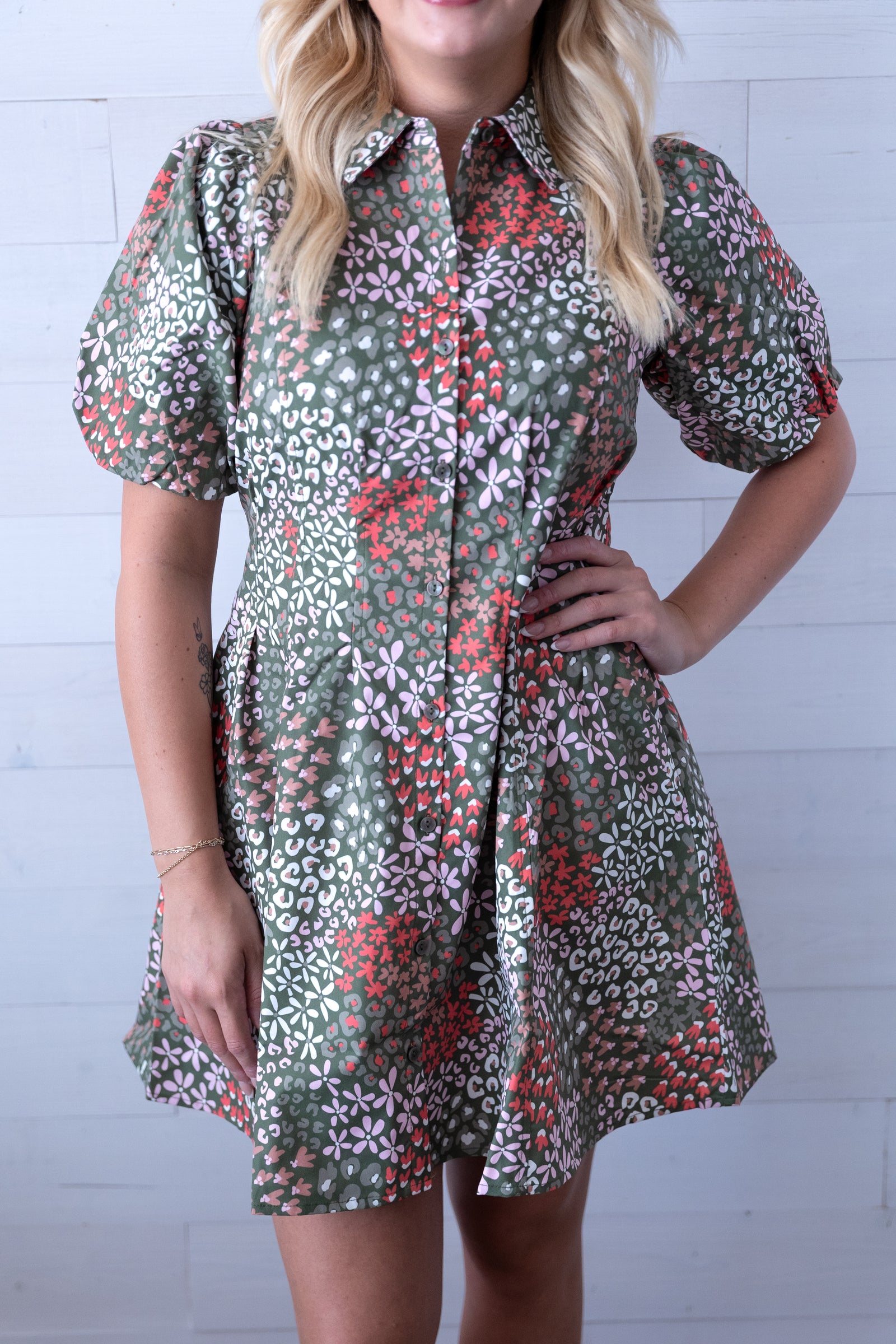 Rory Dress Open Meadows Green