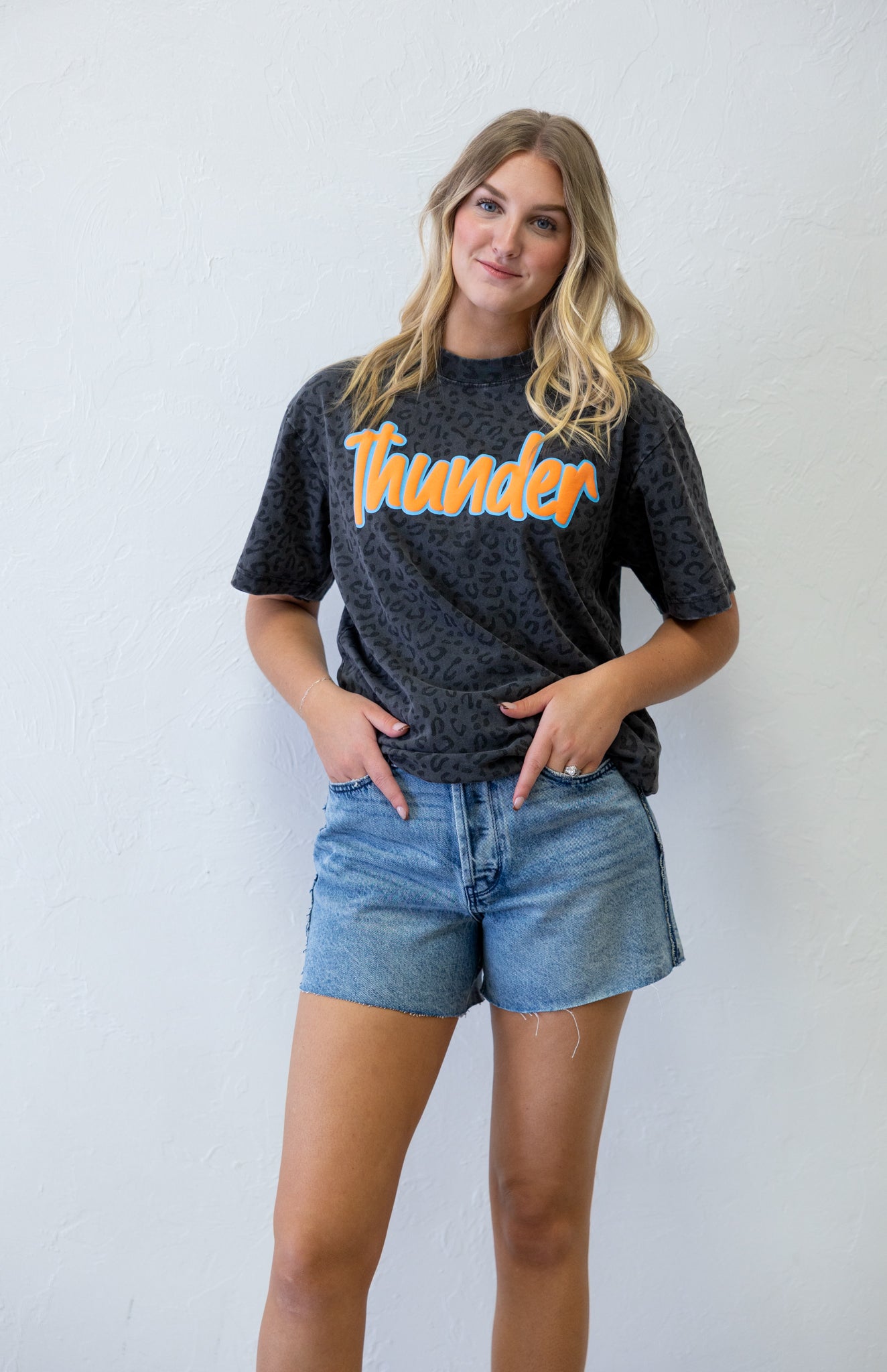 Hazel HW Rigid Magic Cut Off Shorts Raw Side Seams