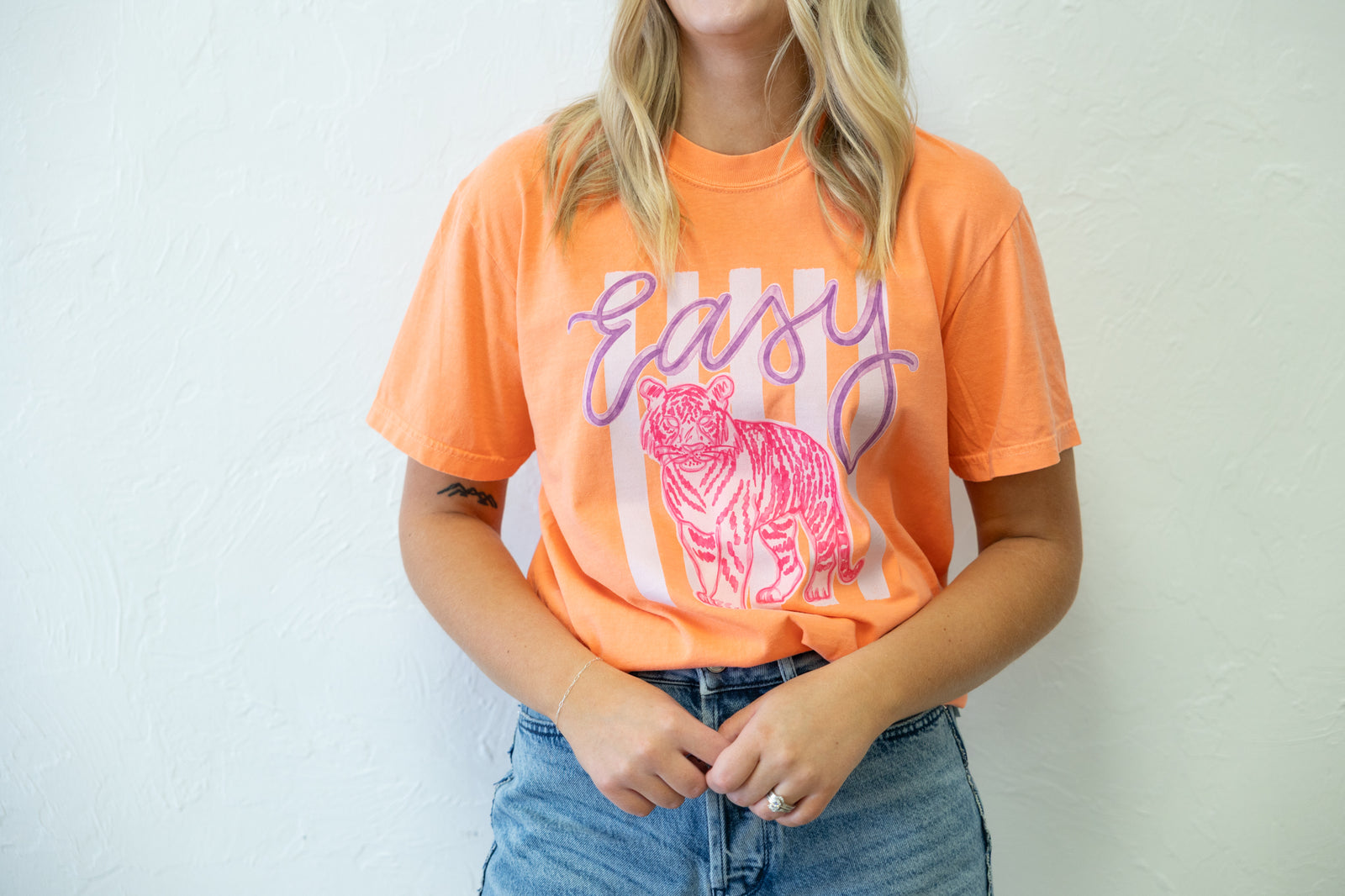 Adult Easy Tiger Graphic Tee Melon