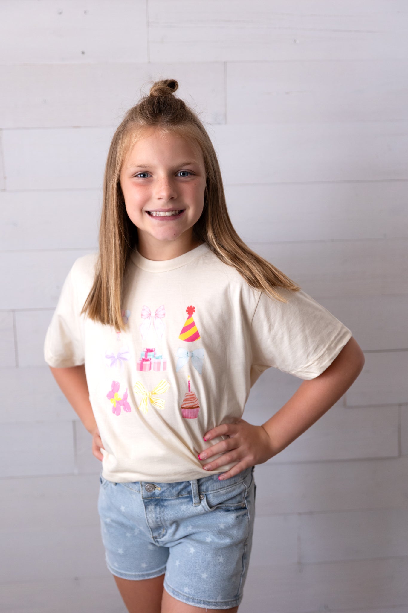 Birthday Girl Graphic Tee Ivory