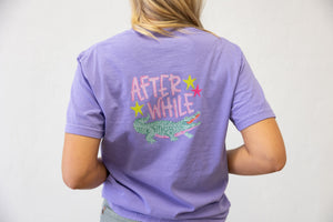 Adult Later Alligator Graphic Tee Purple