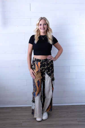 POL Camo Print with Star Pants