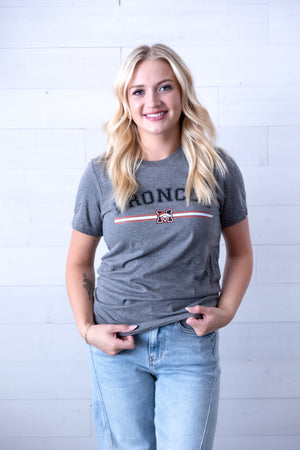 Grey Broncos with Morsey Graphic Tee