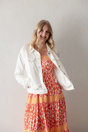 Ashley Vintage Washed Jacket White